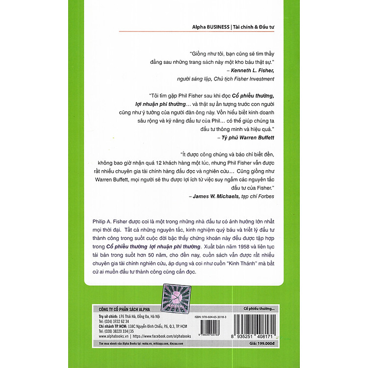 Cổ Phiếu Thường, Lợi Nhuận Phi Thường (Tái Bản 2019) - Ảnh 2