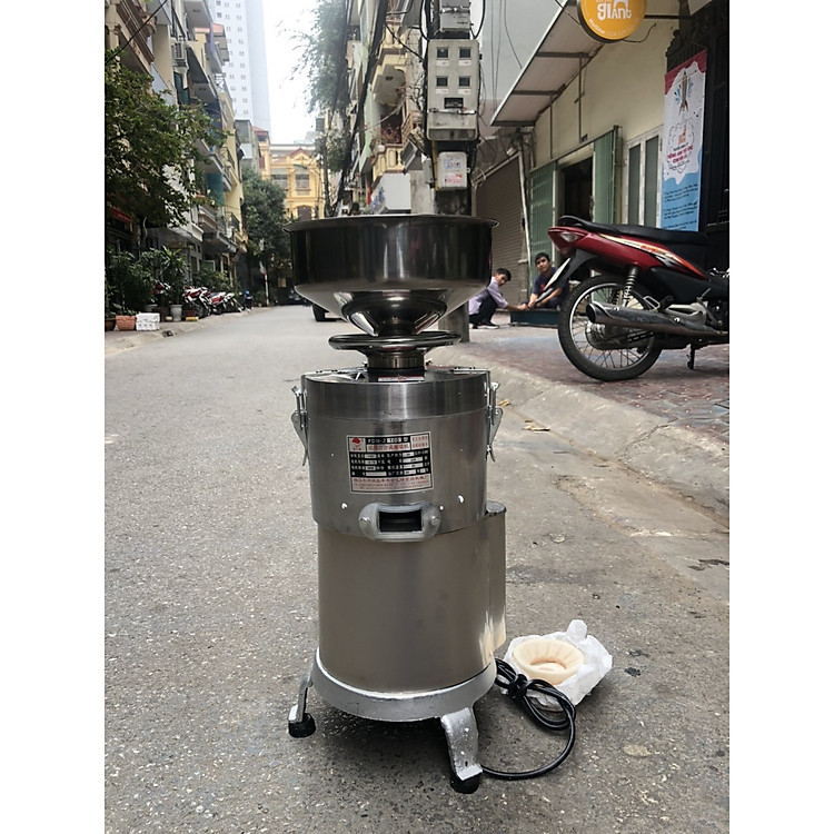 Máy xay đậu nành làm đậu phụ, đậu hũ, sữa đậu nành, xay vắt liên hoàn rất sạch sẽ