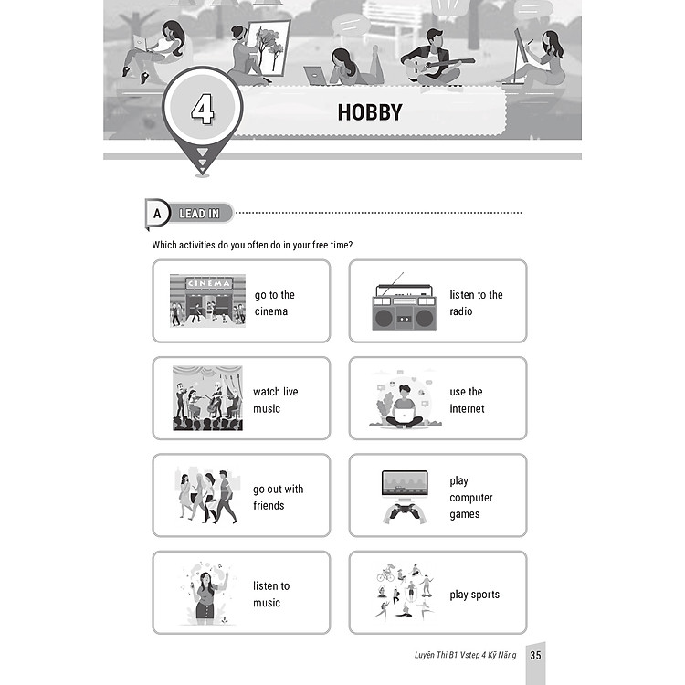 Sách Luyện Thi B1 Vstep 4 Kỹ Năng và 10 Bộ Đề Thi Đọc Hiểu Vstep Reading B1-B2-C1 - Ảnh 4