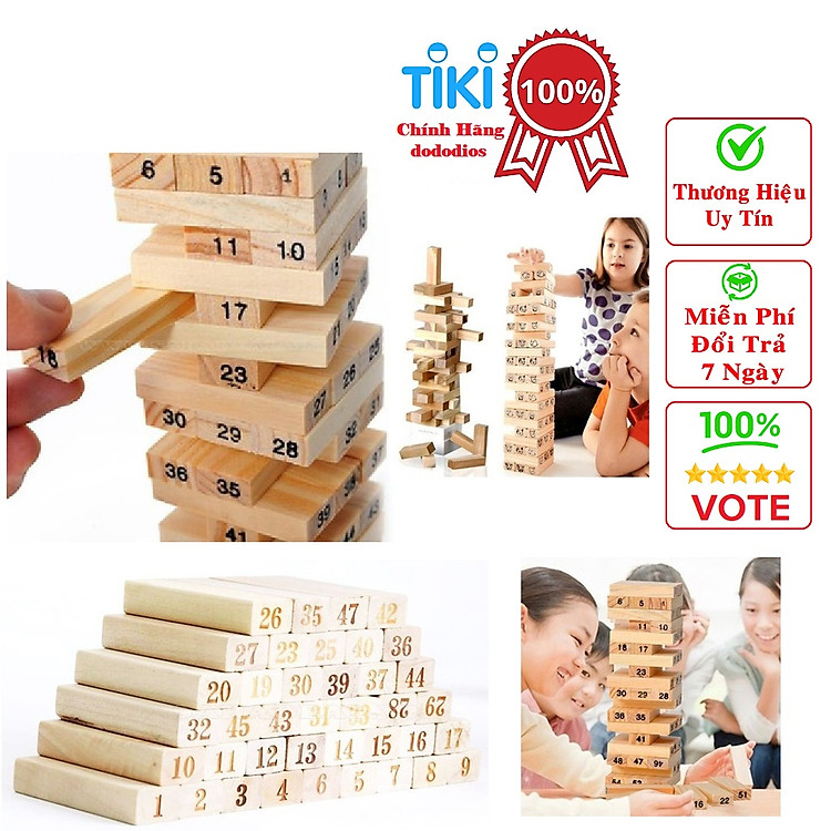 Đồ Chơi Rút Gỗ Trẻ Em Cao Cấp Chính hãng Giá tốt - Hình ảnh 5