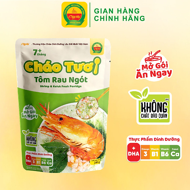 Tìm mua tại Avakids:Cháo Tươi Tôm Rau Ngót Cây Thị Hàng chuẩn, tràn ngập Khuyến mãi, Ưu đãi