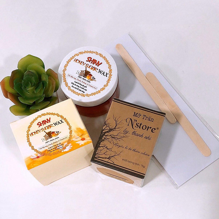 Combo Triệt Lông, Trị Thâm Mỡ Trăn N'store - Wax Lông Với Thành Phần Tự Nhiên Shiny
