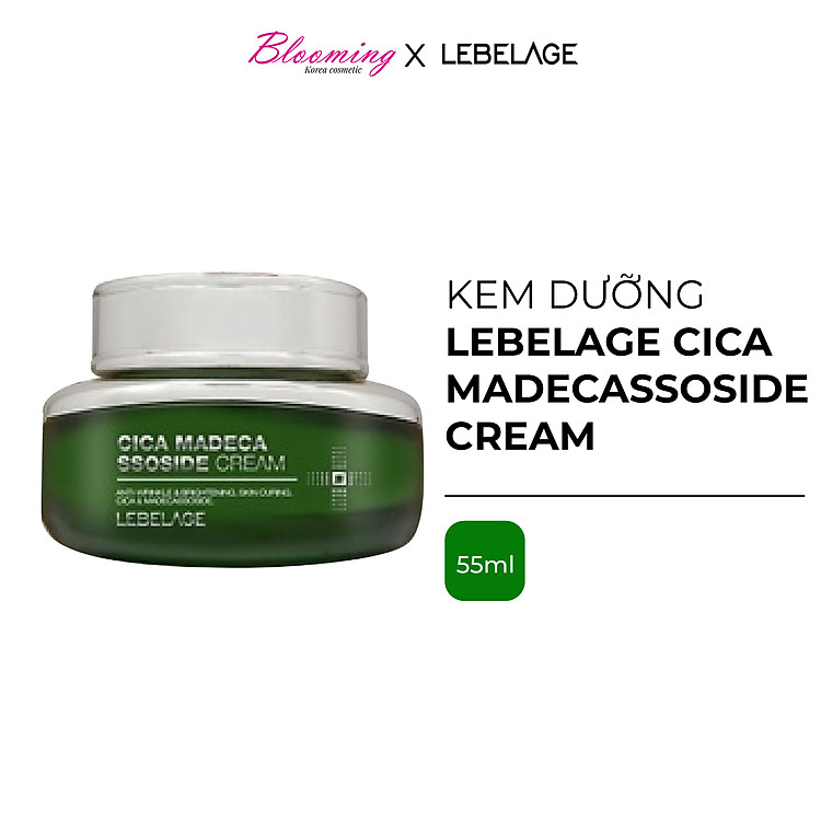 Kem dưỡng ẩm, phục hồi da Lebelage Cica Madecassoside Cream 55ml