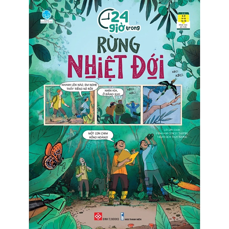 Sách Bách khoa tri thức - 24 giờ - Truyện tranh khám phá cuộc sống cho trẻ từ 6 - 15 tuổi - Đinh Tị Books