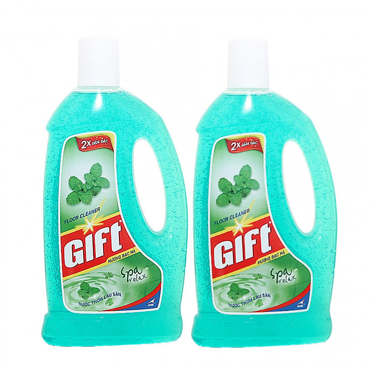 Lốc 2 Chai Gift Nước Lau Sàn Hương Bạc Hà 1 lít