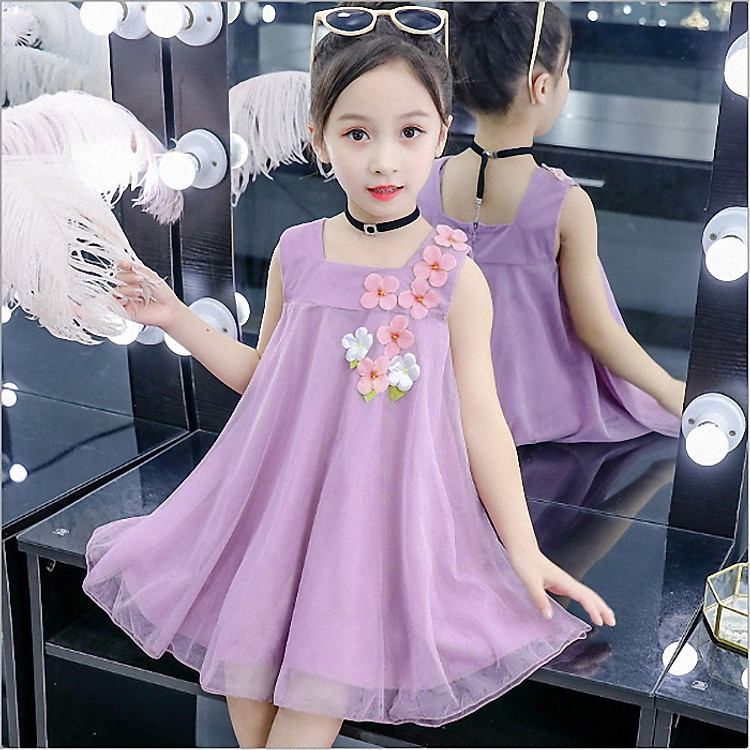 Đầm xinh bé gái hàng quảng châu 3 đến 14 tuổi - AA15