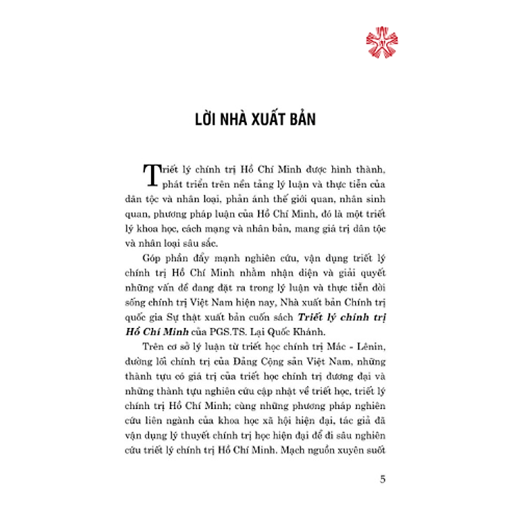 Triết lý chính trị Hồ Chí Minh (bản in 2024) - Ảnh 3