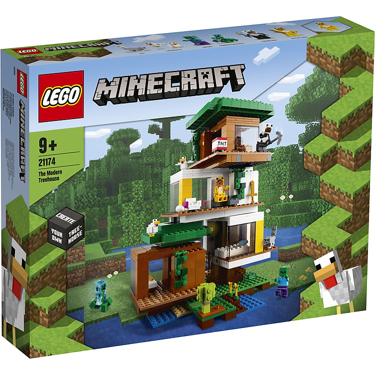 LEGO Minecraft 21174 Nhà Cây Hiện Đại Chính hãng Giá tốt - Hình ảnh 4