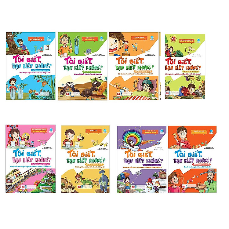 Cuốn sách dành cho các nhà khoa học tí hon: Combo 8 Quyển Tôi Biết, Bạn Biết Không?