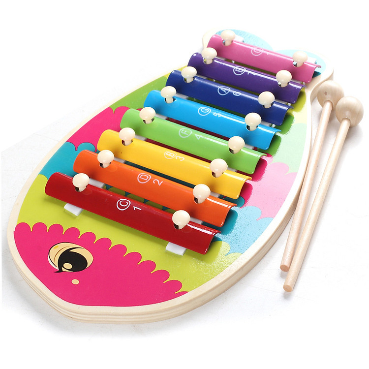 Đồ chơi đàn xylophone hình cá đáng yêu cho bé