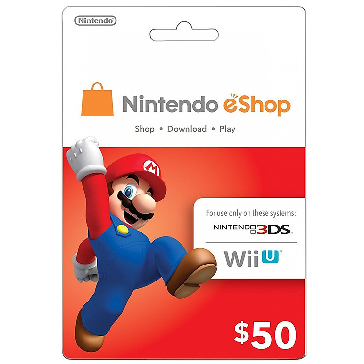 Thẻ Nintendo eShop 50 USD - Hàng Chính Hãng