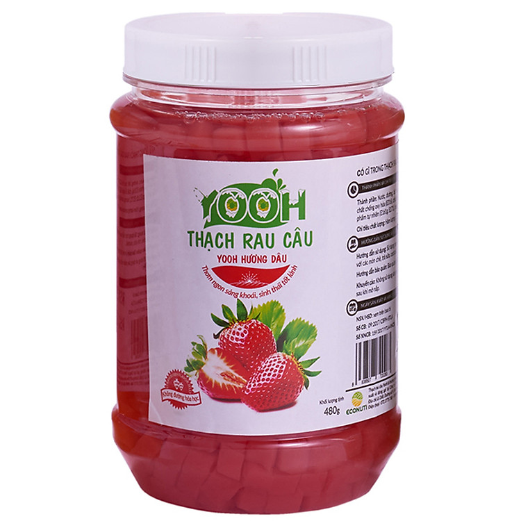 Thạch rau câu trà sữa YOOH - Vị Dâu 480g