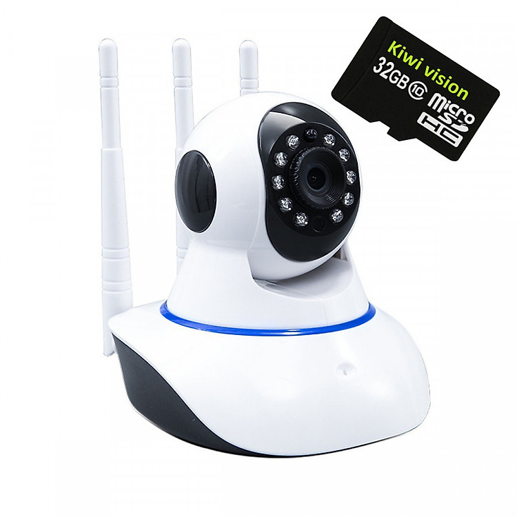 Camera Kiwivision 3 râu 1.0 kèm thẻ nhớ 32G - Hàng chính hãng