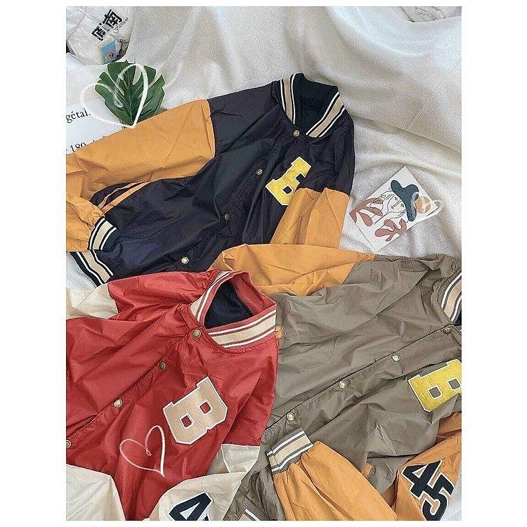 Áo Khoác Dù Bomber Thêu Chữ B KDT01