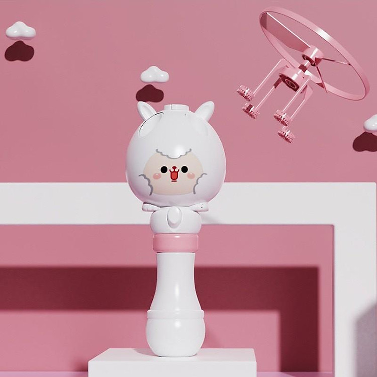 Máy bắn bong bóng xà phòng chong chóng bay trên không trung - Ảnh 3