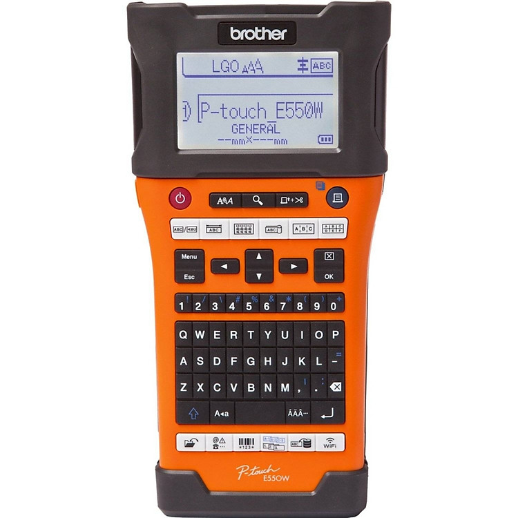 Máy in nhãn cầm tay Brother PT-E550WVP (Wifi), in nhãn dán cáp, dây, thi công điện-mạng-viễn thông - Hàng chính hãng