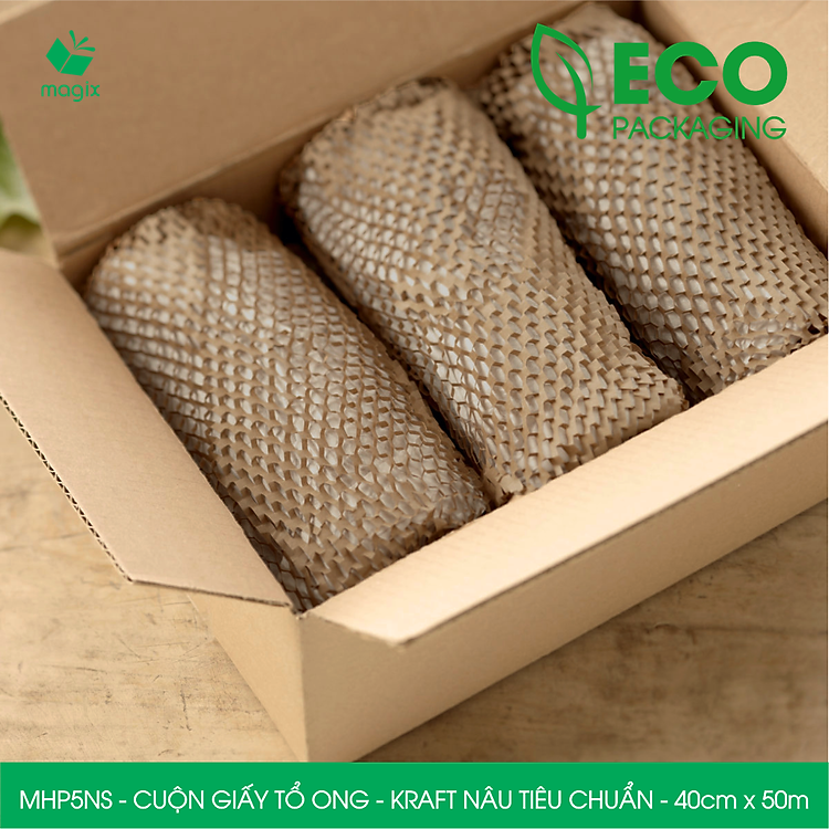 Cuộn Giấy Tổ Ong Chống Sốc MHP5NS (40cm x 50m) - Ảnh 5