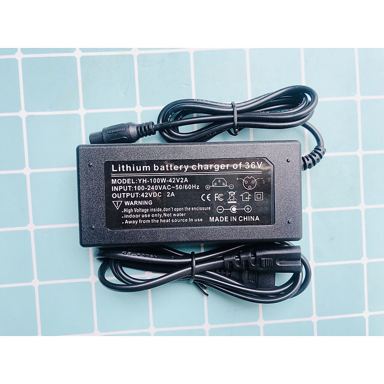 Sạc 42V 2A, Sạc Xe Cân Bằng 2 Bánh, Xe Drif 36V,Đầu Tròn 3 Chấu