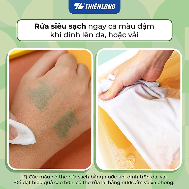 Bút lông Ultra Washable Fiber Pen Thiên Long Colokit UWM-C001 (12 màu) - Ảnh 5