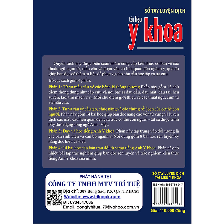 Sổ tay luyện dịch tài liệu Y khoa - Ảnh 2