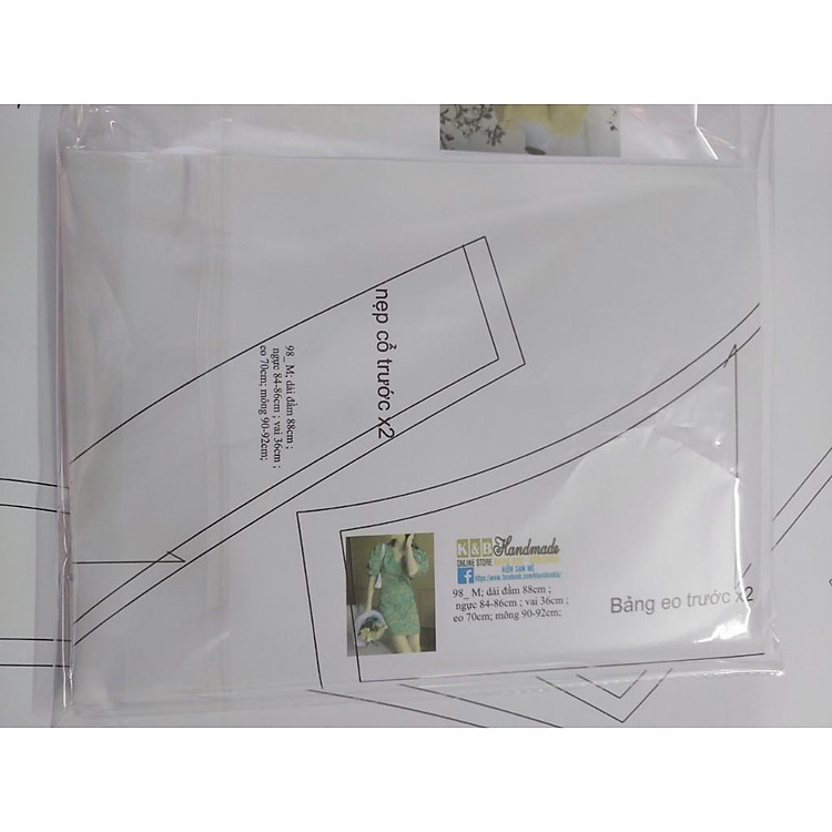 Rập giấy may đầm bầu BA04 (2XL) - Ảnh 4