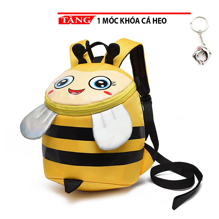 Balo cho trẻ em đi học mẫu giáo cao cấp OBDT00 thời trang tặng móc khóa cá heo
