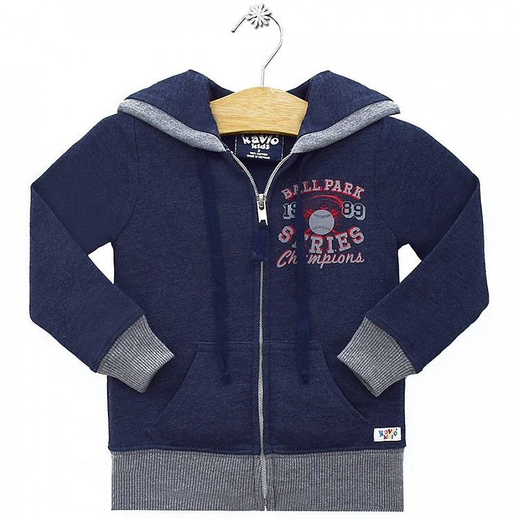 Áo Khoác Thể Thao Bé Trai Kavio Kids BF40-N1 - Xanh Navy