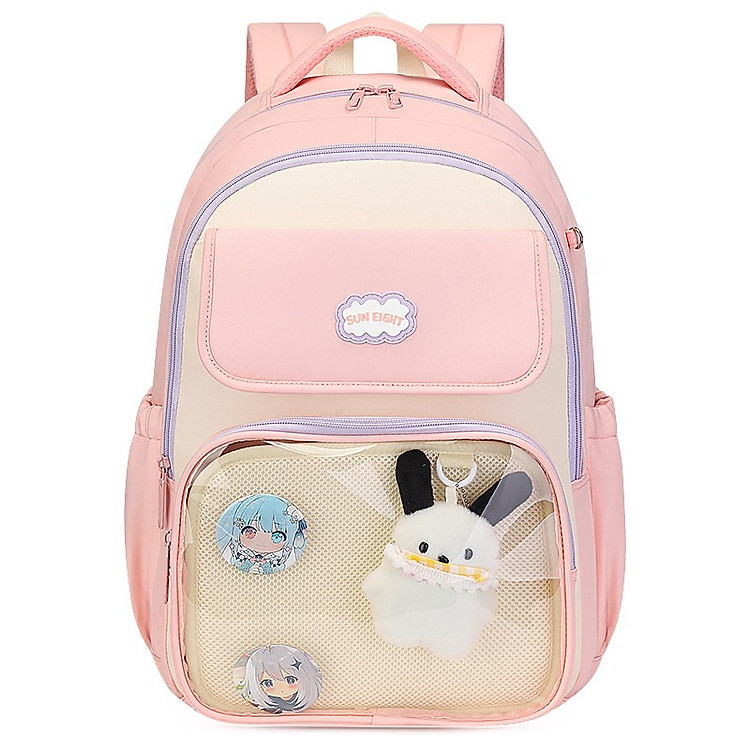 Balo Học Sinh SUN EIGHT 90361 (Màu hồng)