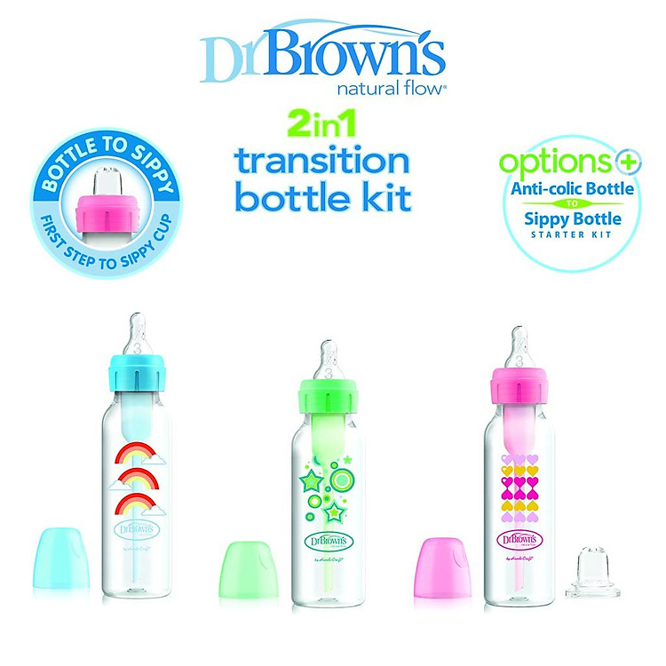 Bình sữa Dr.Brown's 250ml hồng Giá tốt - Hình ảnh 2