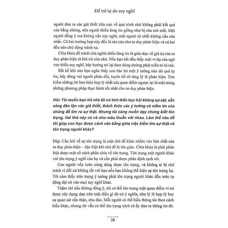 Để Trẻ Tự Do Suy Nghĩ - Ảnh 7