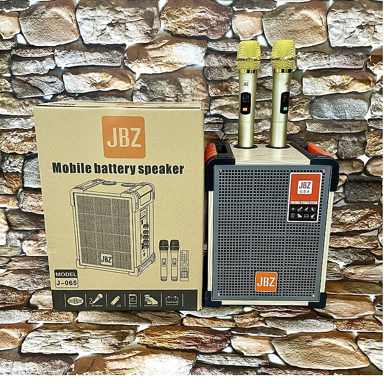 Loa kéo karaoke JBZ J-065 (BASS 20CM), echo vang 16 cấp độ hát karaoke dịu dàng hòa nhịp, TN Bluetooth Siêu Bass Có Mic Đàm Thoại Thích Hợp các cuộc họp, học trực tuyến trên Zoom - Hàng nhập khẩu