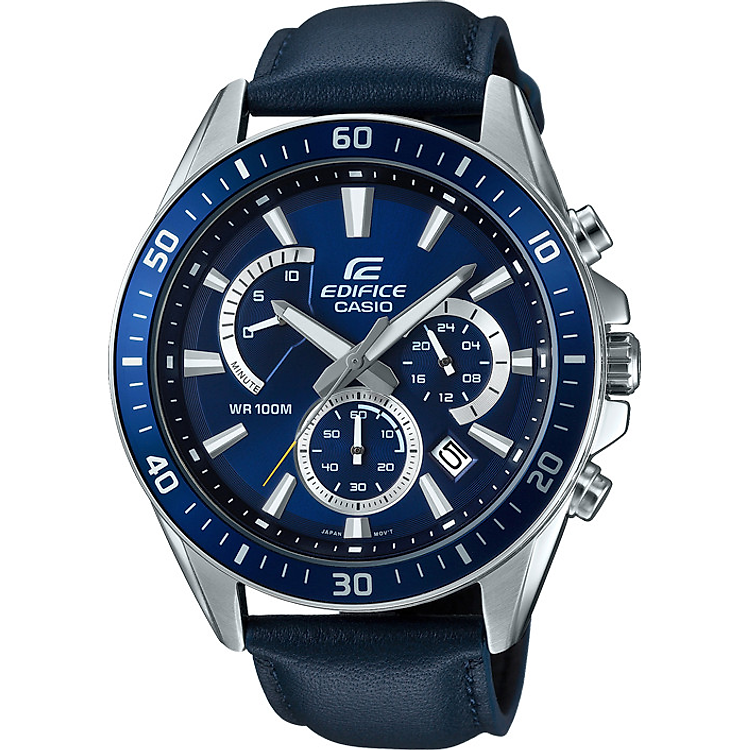 Đồng Hồ Casio Edifice Nam Dây Da Chính Hãng EFR-552L-2AVUDF (47mm)