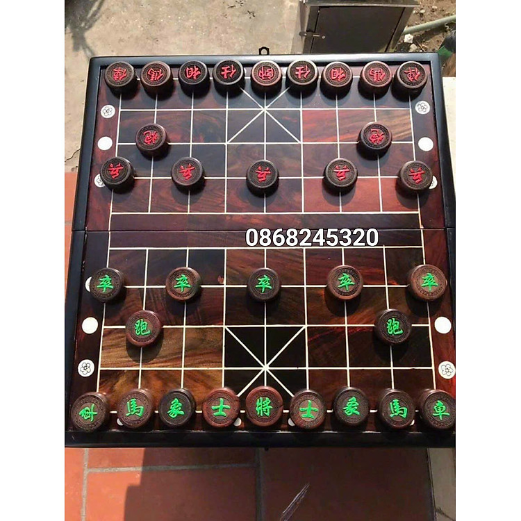 Mua tại Tiki: Mua Combo bàn cờ tướng gỗ trắc đẹp Chính hãng Tiết kiệm
