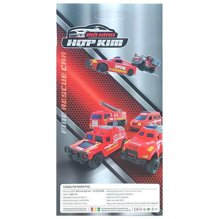 Mua Bộ 3 Mô Hình Xe Cứu Hỏa Winka Chính hãng Tiết kiệm - Hình ảnh 3