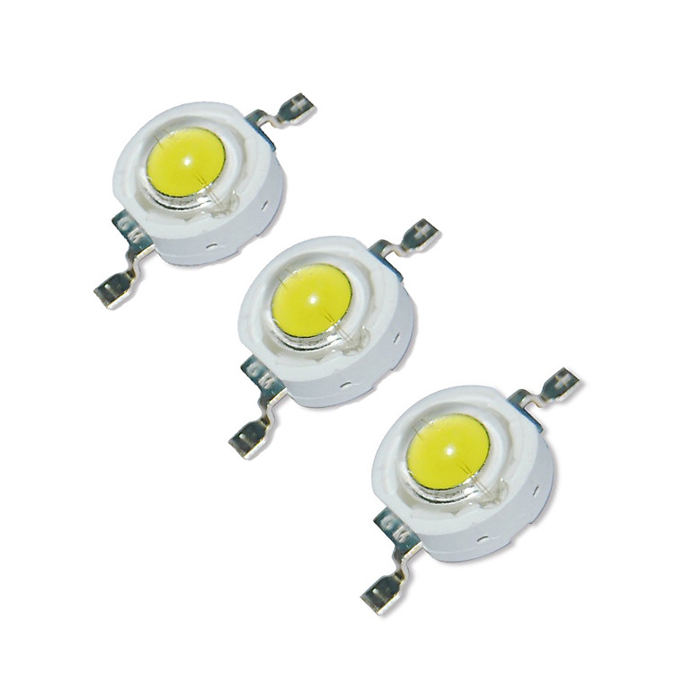 Bộ 3 Led Công Suất Siêu Sáng 3W Sáng Trắng ( Tặng Đế Tản Nhiệt - Chưa Hàn )
