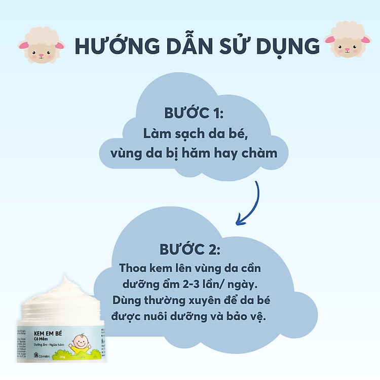 Mua Kem Dưỡng Ẩm Ngừa Hăm Tã 30g Chính hãng Ưu đãi - Hình ảnh 5