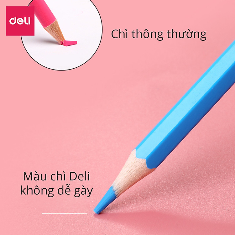 Bút Chì Màu Deli 7070 (12 màu) - Ảnh 5
