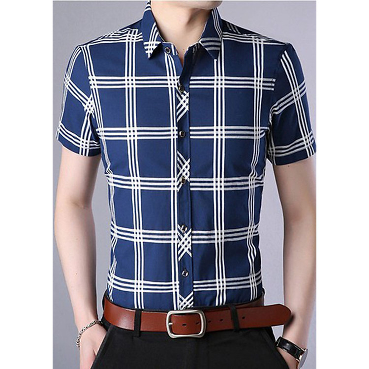 Áo Sơ Mi Nam Ngắn Tay AN004