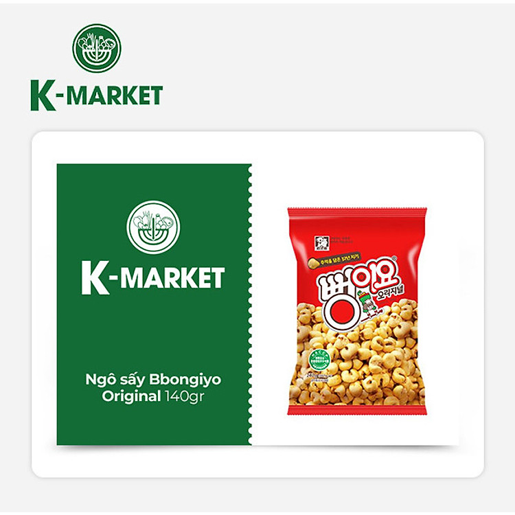 K-Market - Ngô Sấy Bbongiyo Original (140gr)