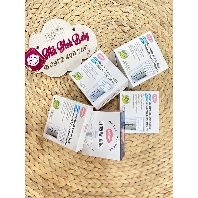 Túi trữ sữa UNIMOM 210ml - Hộp 60 túi Uy tín Giá tốt - Hình ảnh 2
