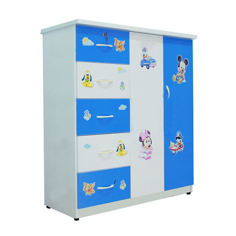 Tủ nhựa đài loan 2 cánh 5 ngăn kéo cao cấp V250