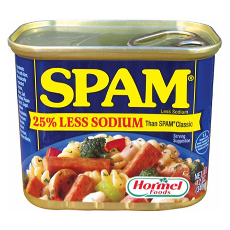 Thịt Heo Hộp SPAM Giảm Mặn 340g - Nhập Khẩu Mỹ | Hormel SPAM Less Sodium 340g