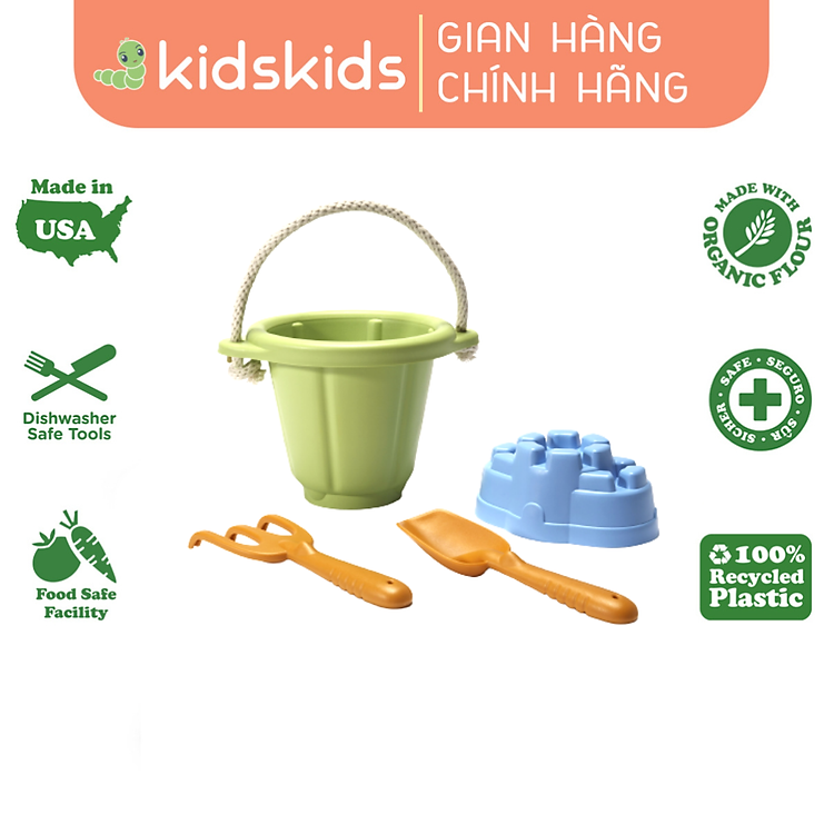 Mua tại Lazada: Bộ Đồ Chơi Cát Green Toys Xanh Chính hãng Ưu đãi