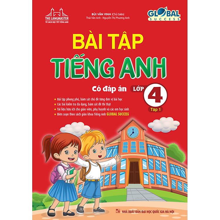 The Langmaster – Bài Tập Tiếng Anh Lớp 4 Tập 1 (Có Đáp Án)