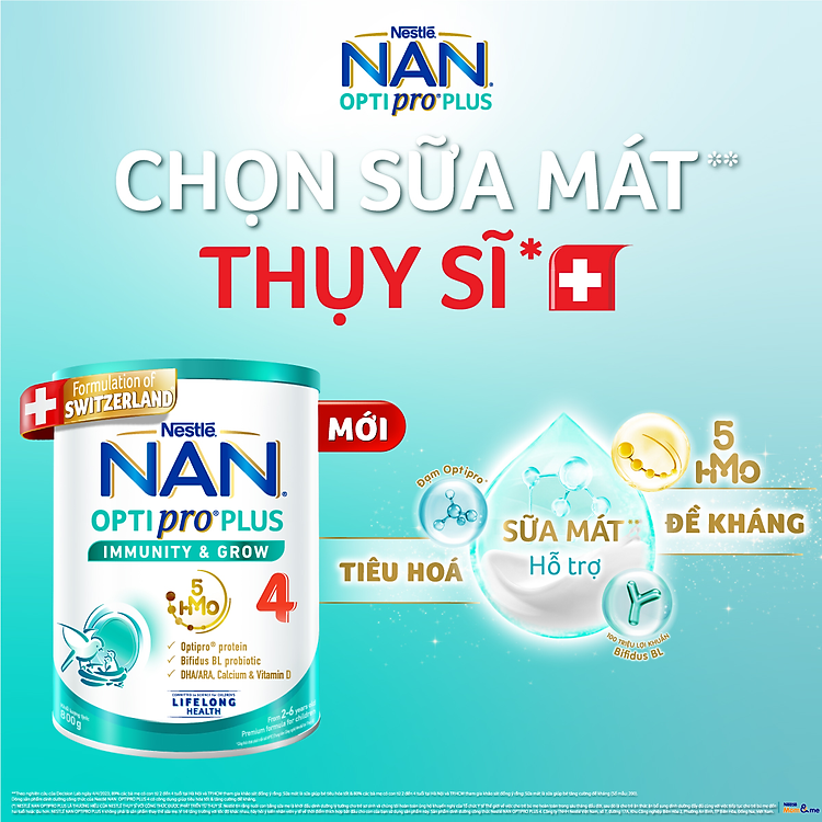 Nơi mua Combo 2 lon Sữa NAN OPTIPRO PLUS 4 Chất lượng Giá rẻ - Hình ảnh 5