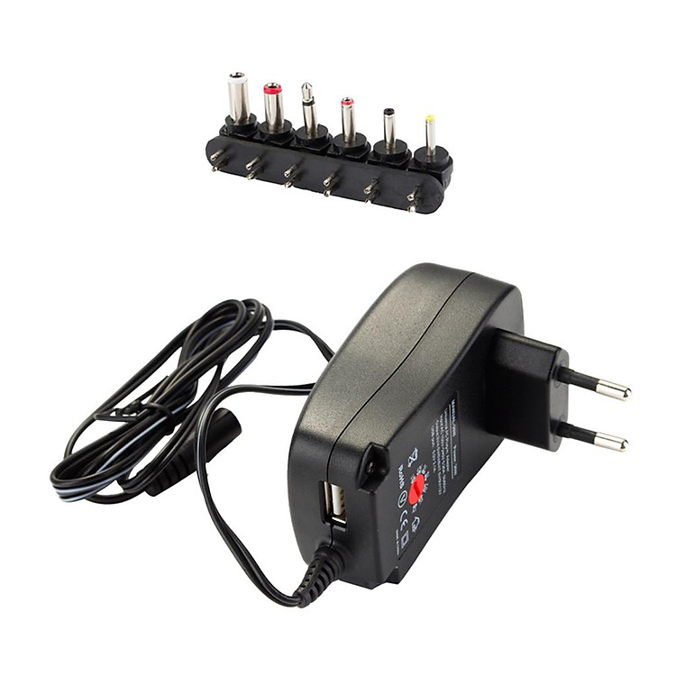 2.1A 30W 3V 4.5V 5V 6V 7.5V 9V 12V AC DC Charger USB Port Power Adapter