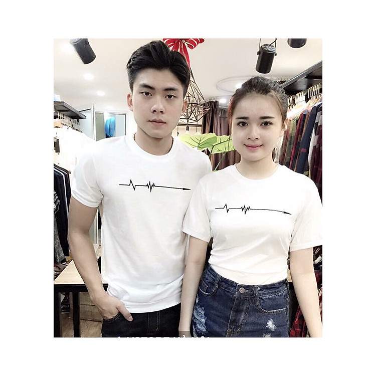 Áo Đôi Nhịp Tim - Trắng