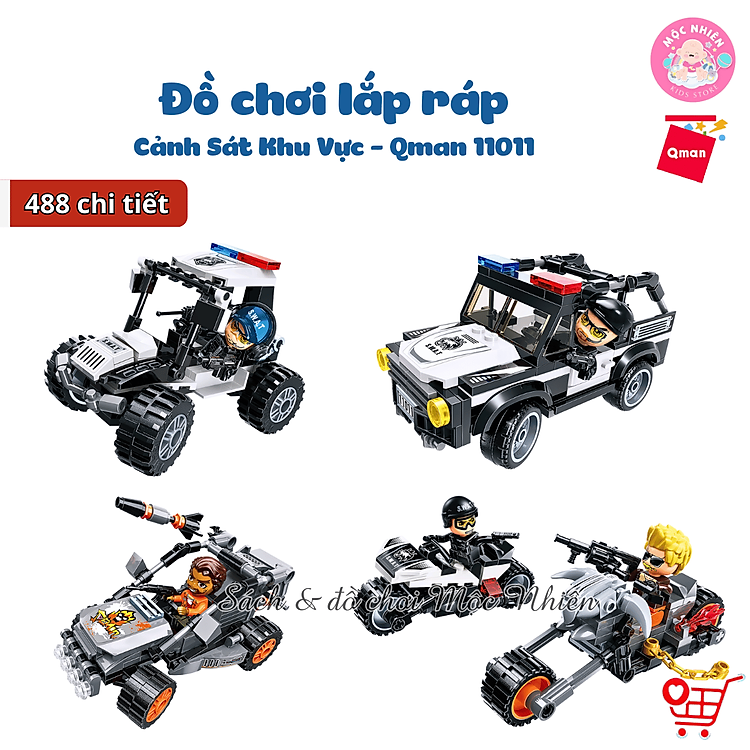 Tìm mua tại Avakids: Đồ Chơi Lắp Ráp Qman 11011 - Cảnh Sát - Ngập tràn khuyến mãi