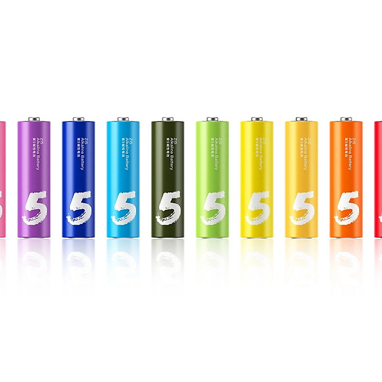 PIN TIỂU AA SỐ 5 RAINBOW XIAOMI (HỘP 10 VIÊN) - Hàng Nhập Khẩu