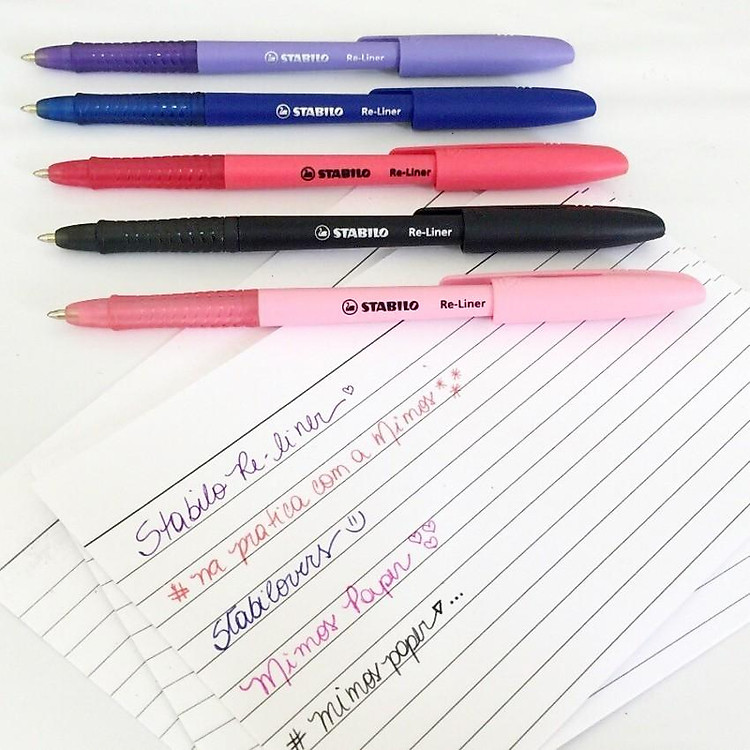 Bộ Bút Bi STABILO Re-Liner F 0.7mm (7 chiếc) - Ảnh 7